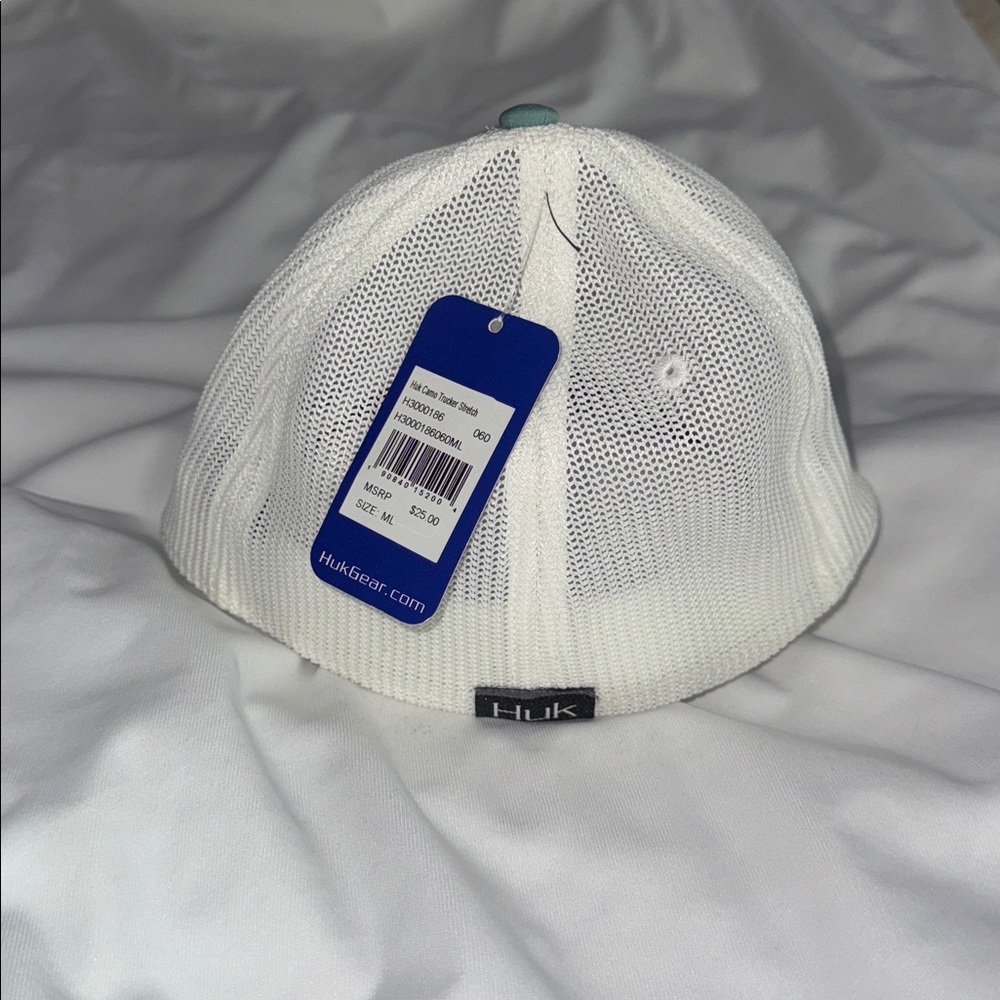 Huk Teal and White Fishing Cap BNWT - Picture 2 of 2